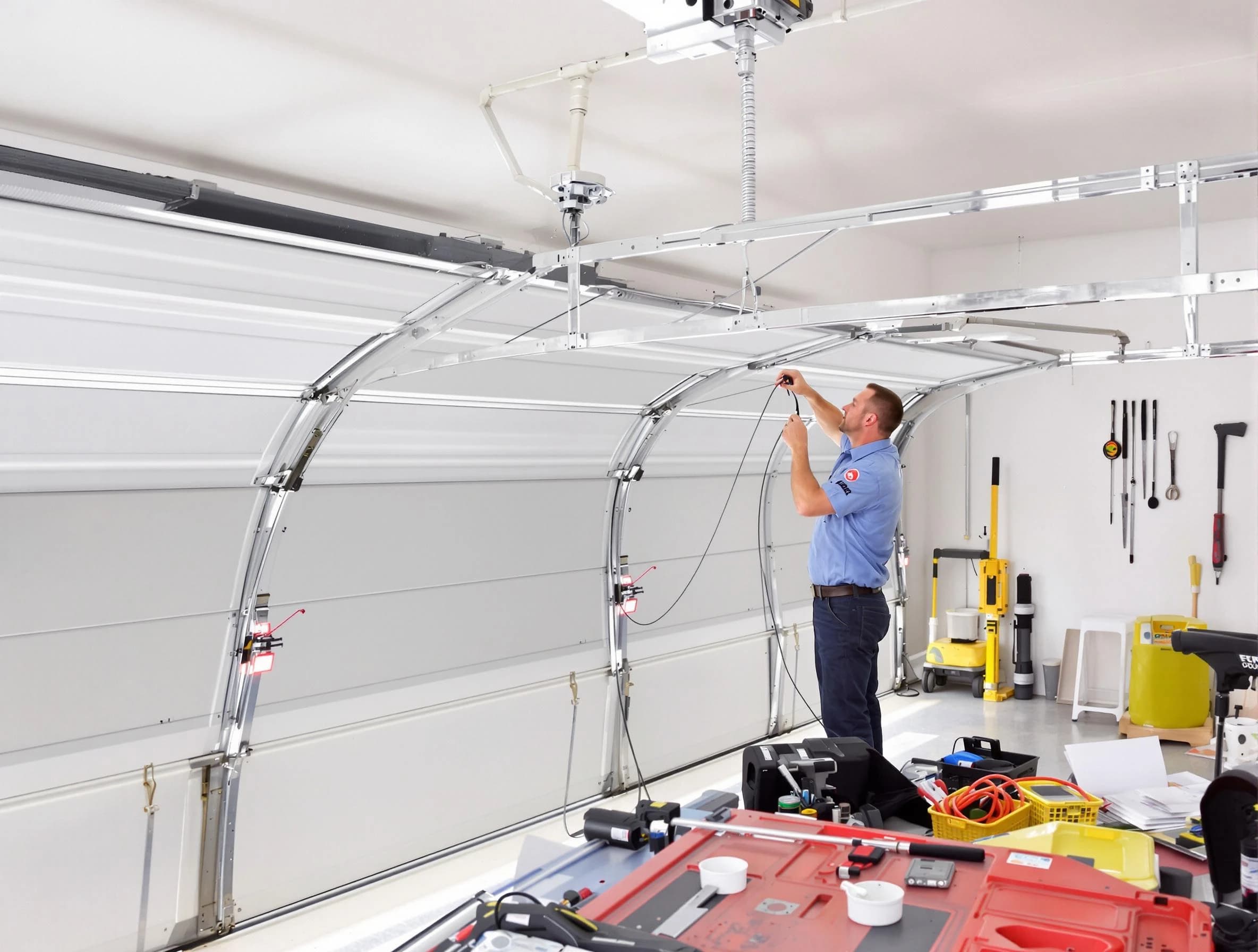 Garage door cable repair service by Mount Pleasant Garage Door Repair in Mount Pleasant