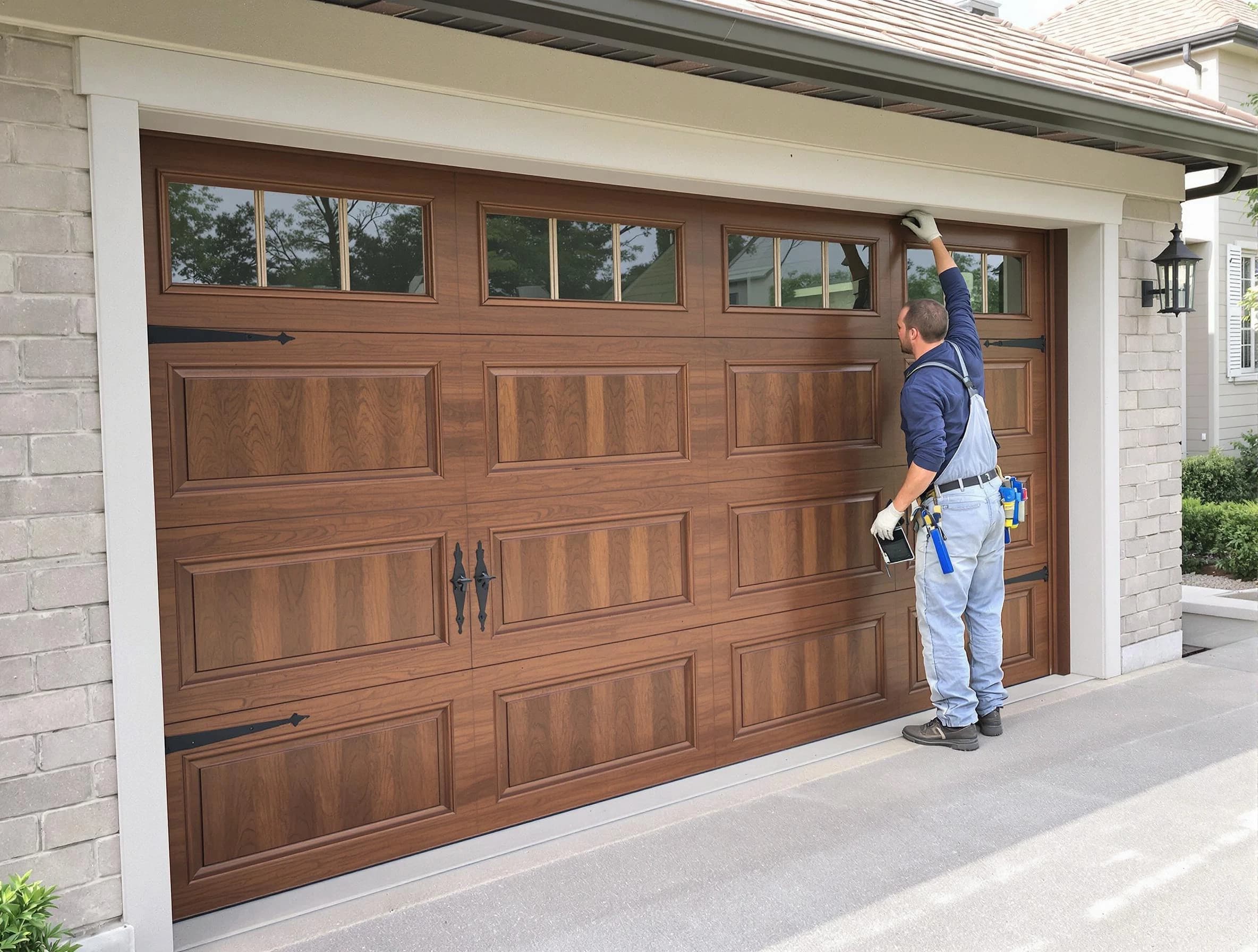 Custom garage door showcase by Mount Pleasant Garage Door Repair in Mount Pleasant