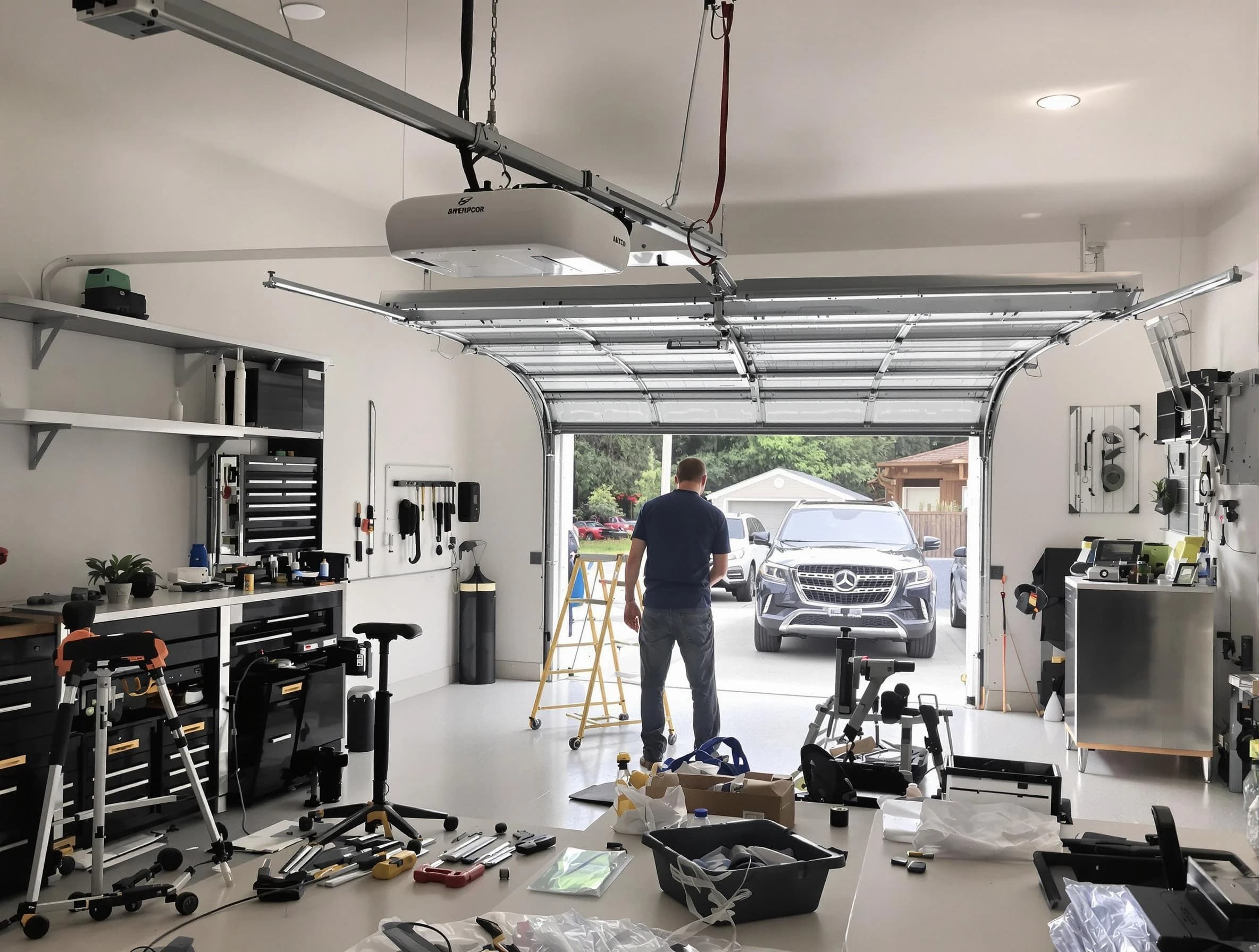 Garage door opener installation by Mount Pleasant Garage Door Repair in Mount Pleasant