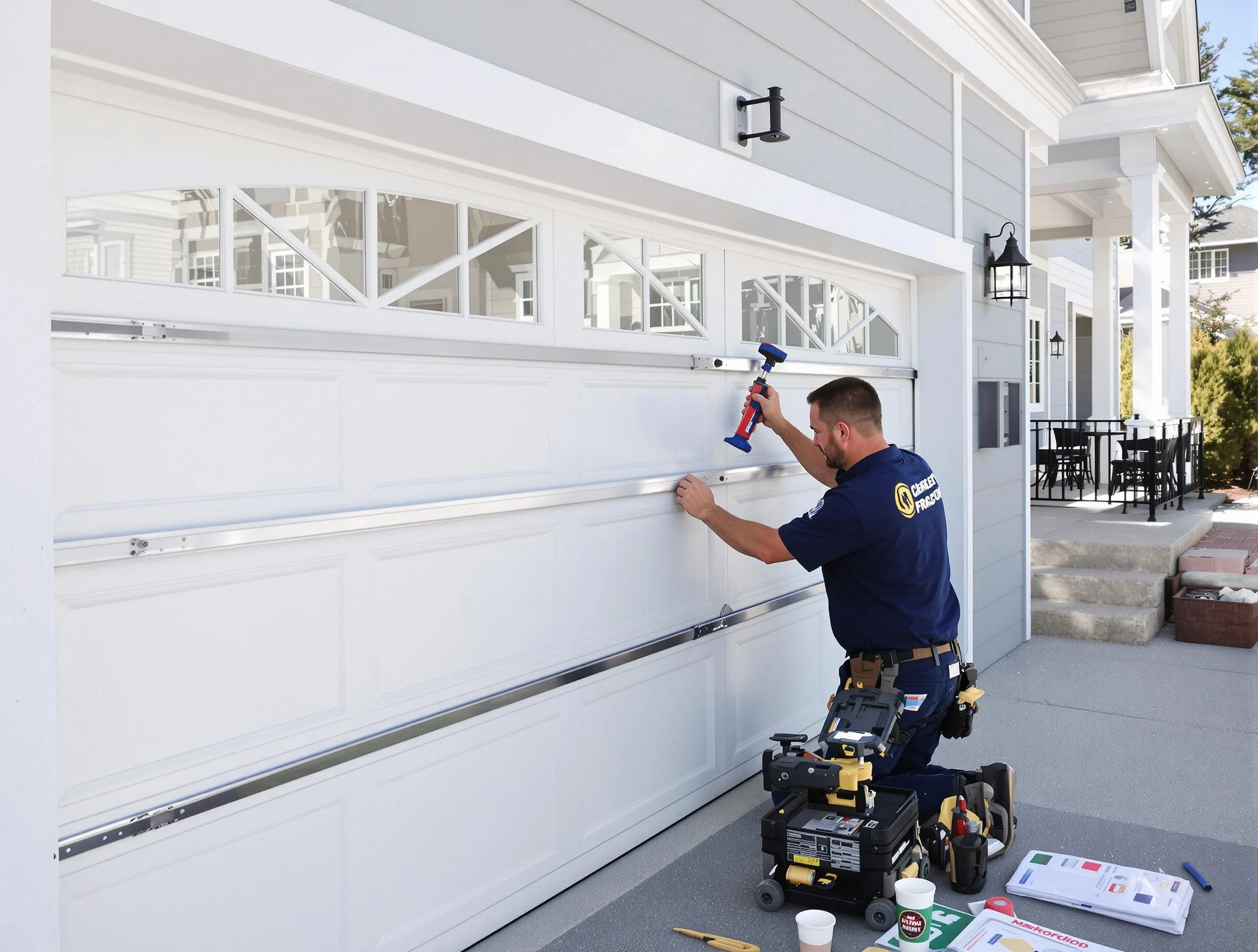Professional garage door installation by Mount Pleasant Garage Door Repair in Mount Pleasant