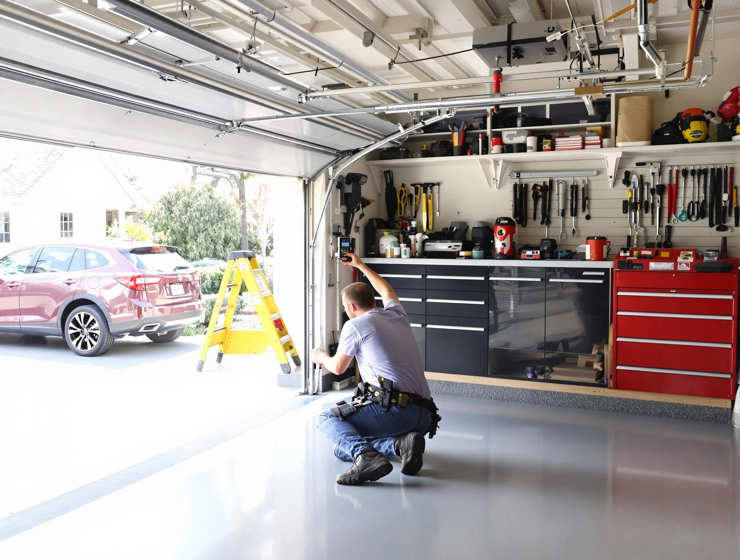 Local garage door repair service by Mount Pleasant Garage Door Repair in Mount Pleasant