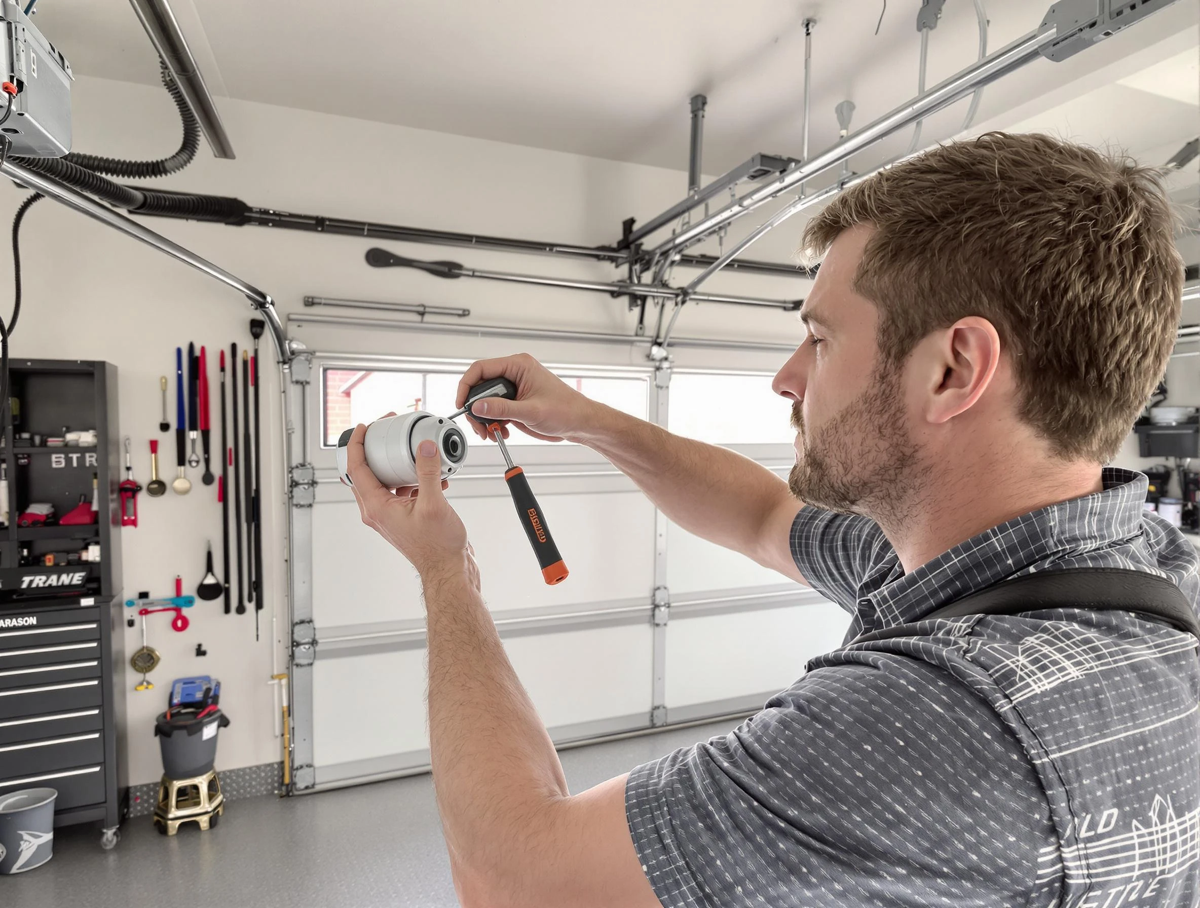 Garage door opener repair service by Mount Pleasant Garage Door Repair in Mount Pleasant